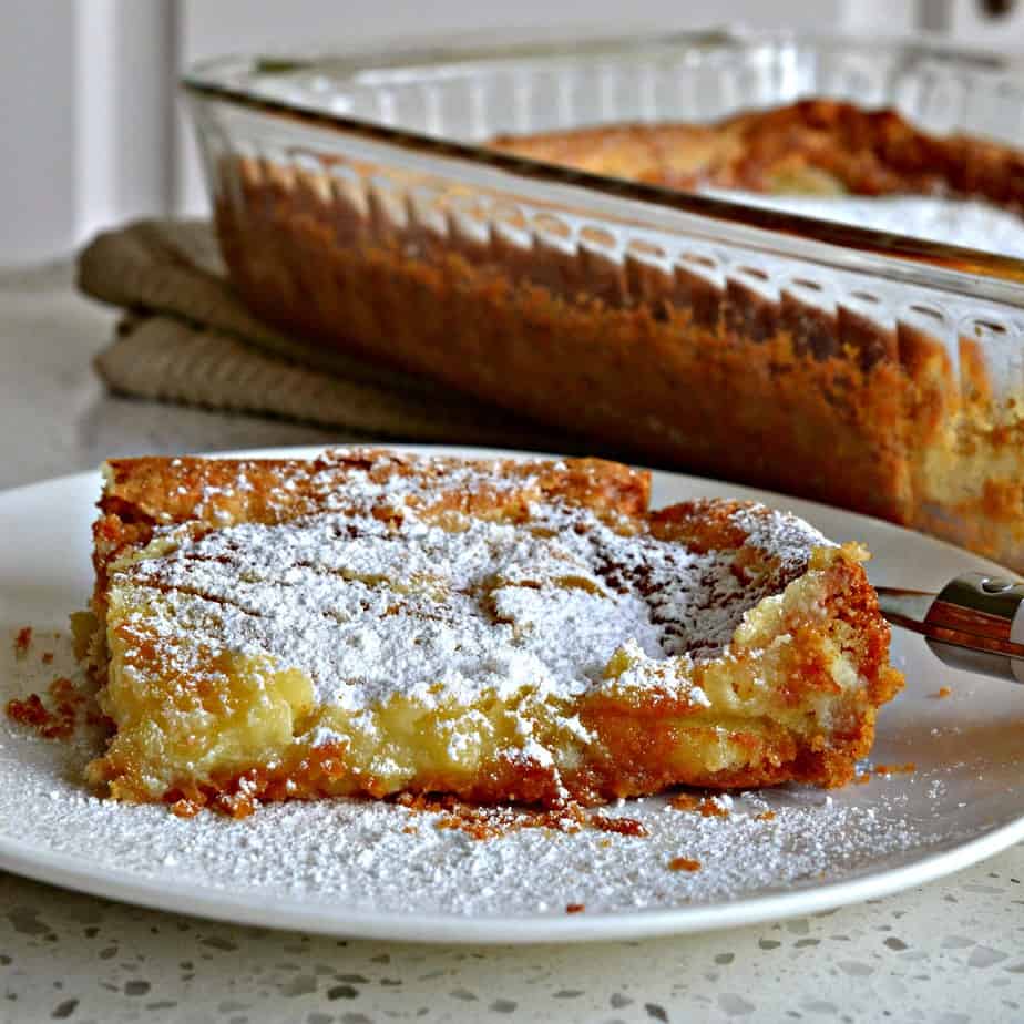 Gooey Butter Cake is so popular at potlucks and family reunions that is usually the first dessert gone.