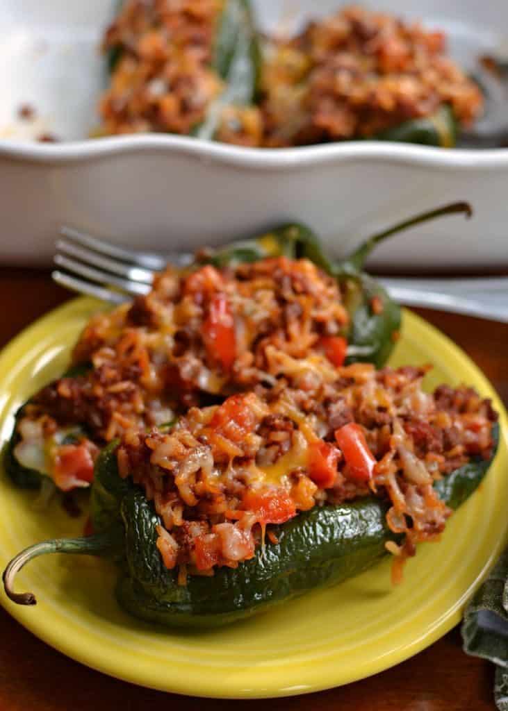 Stuffed Poblano Peppers (Chorizo and Cheese Stuffed Mild ...