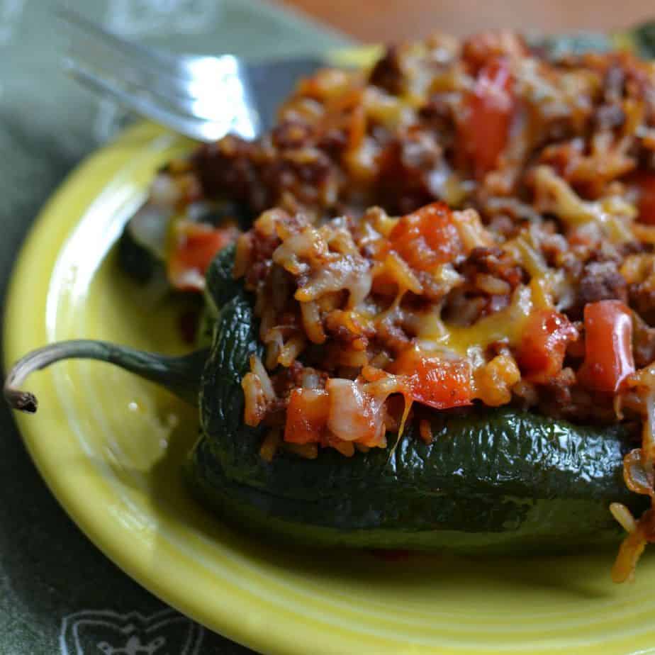 Chorizo Stuffed Poblano Peppers Chorizo Stuffed Poblano Peppers