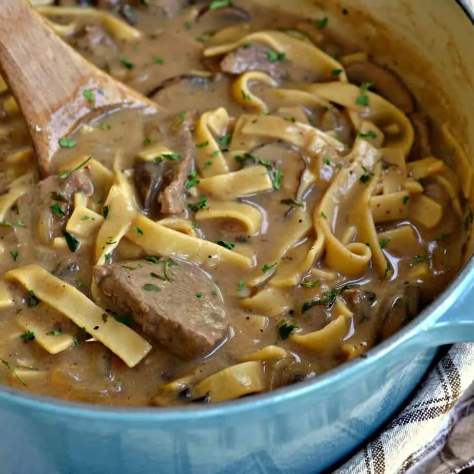 This easy to make Beef Stroganoff Recipe is a family favorite comfort food meal. 