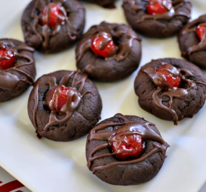 These Chocolate Cherry Cookies are a fabulous treat.