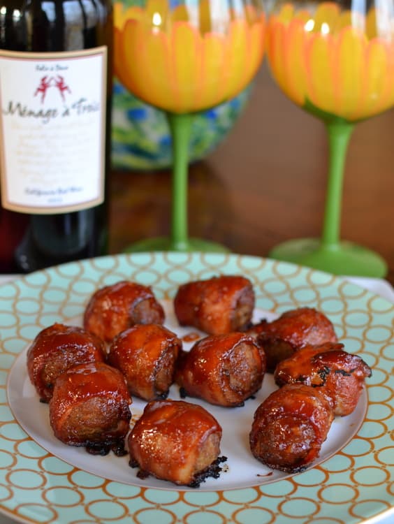 Spicy Bacon Wrapped Meatballs Small Town Woman