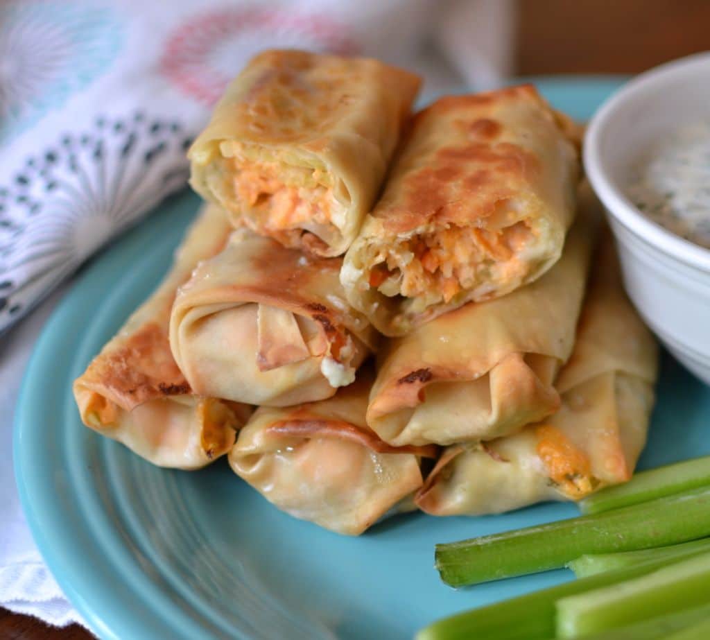 Buffalo Chicken Egg Rolls Small Town Woman