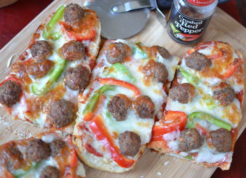 Meatball French Bread Pizza Small Town Woman