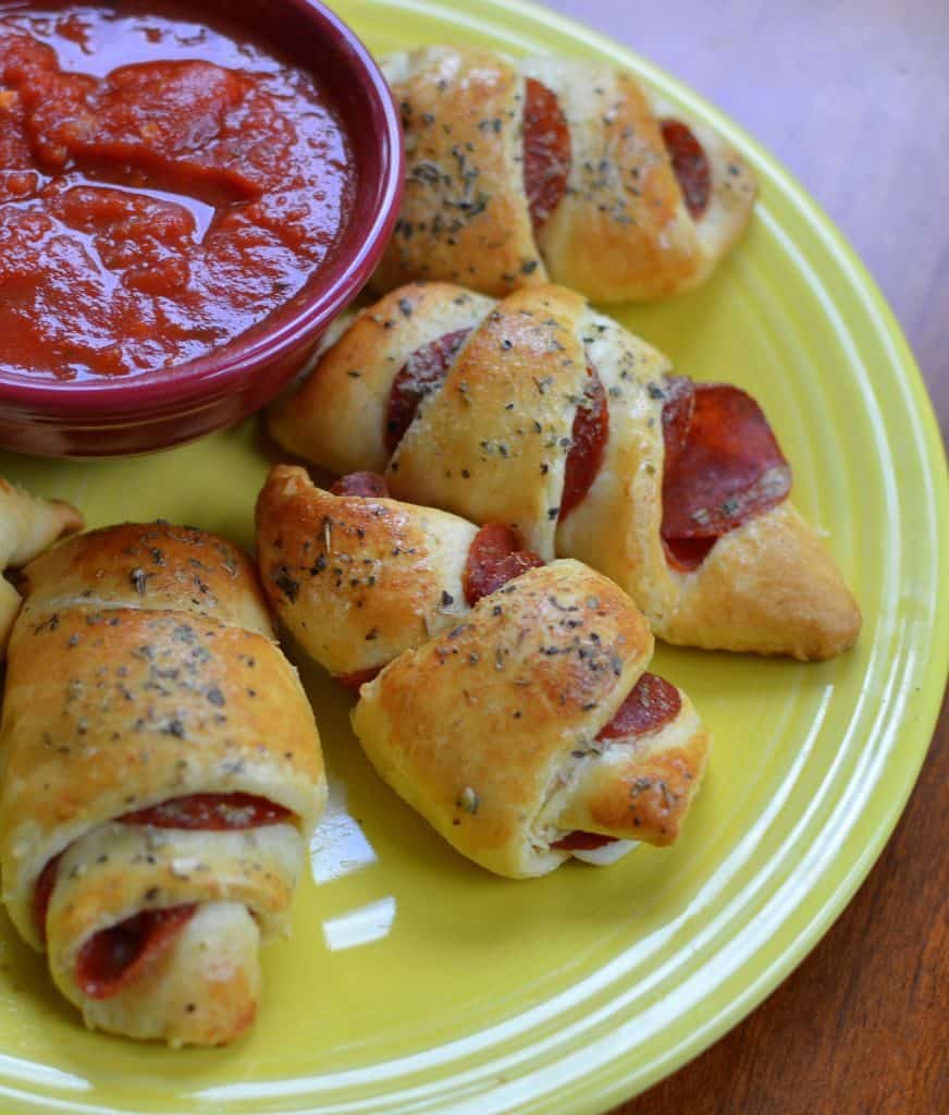 These Pepperoni Crescent Rolls make supper or lunch delicious and quick. There are seven ingredients, most of which you may already have in your pantry.