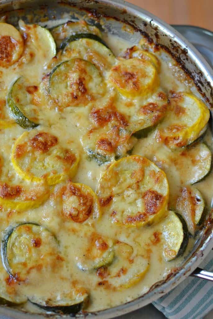 Zucchini Gratin with Yellow Squash A Gardeners Delight - Natural Recipes