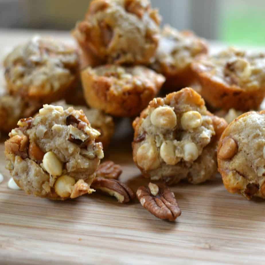 These Mini Butter Pecan Cookies are the perfect poppable treat that's easy to make homemade!