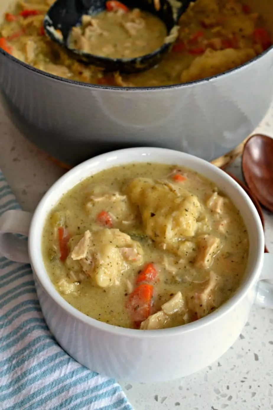 This Chicken and Dumpling Soup recipe will really satisfy your longing for a good home cooked meal.