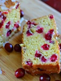 Cranberry Orange Bread with an Easy Quick Orange Glaze