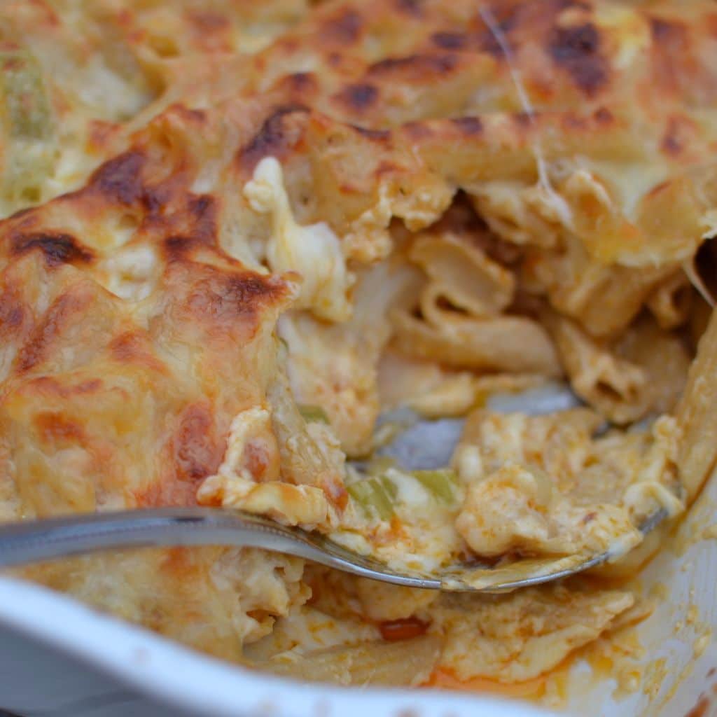 Buffalo Blue Cheese Chicken Noodle Casserole Small Town Woman