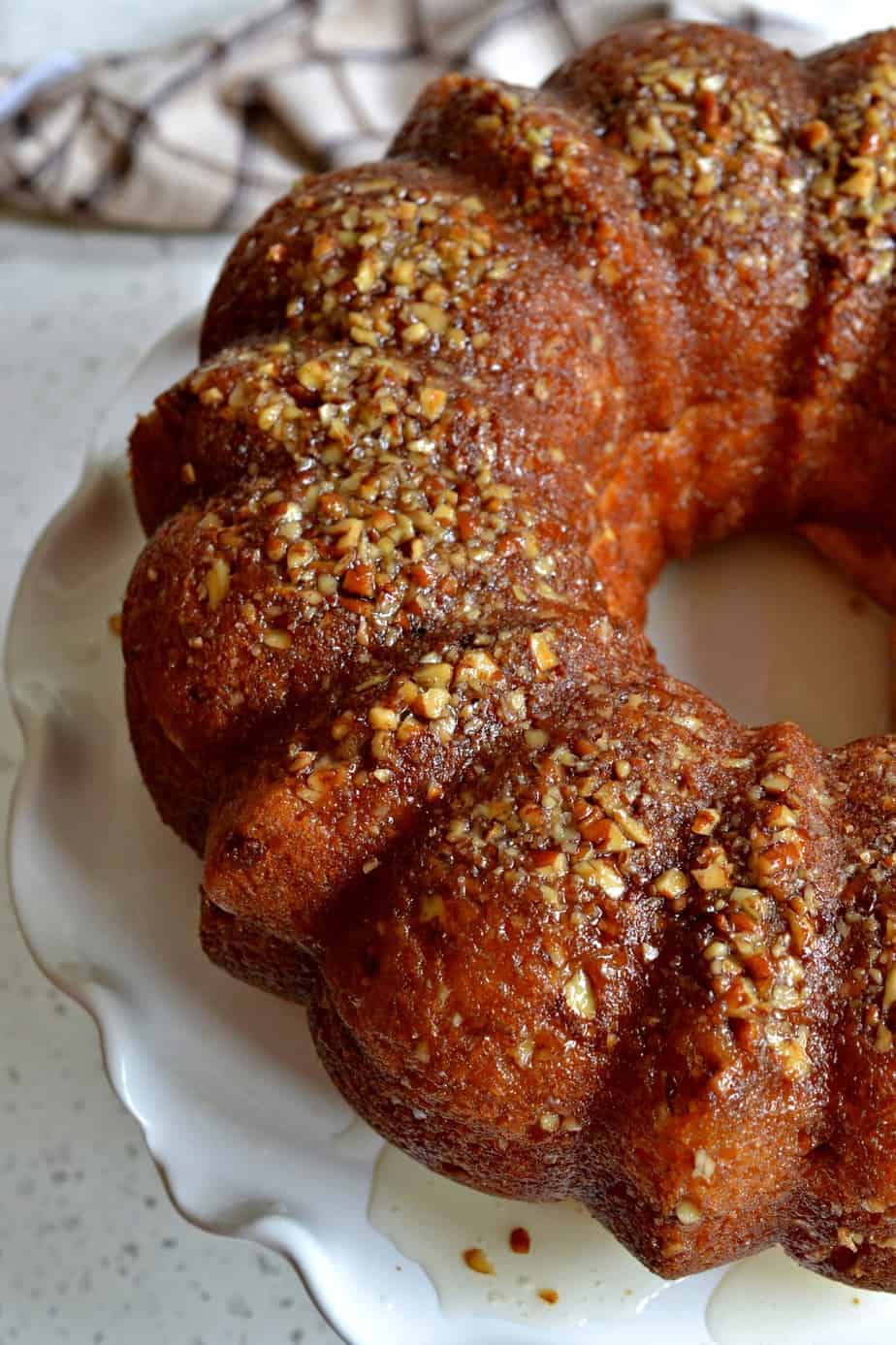 This Rum Cake recipe is an easy super moist cake with a butter rum glaze that soaks in. 