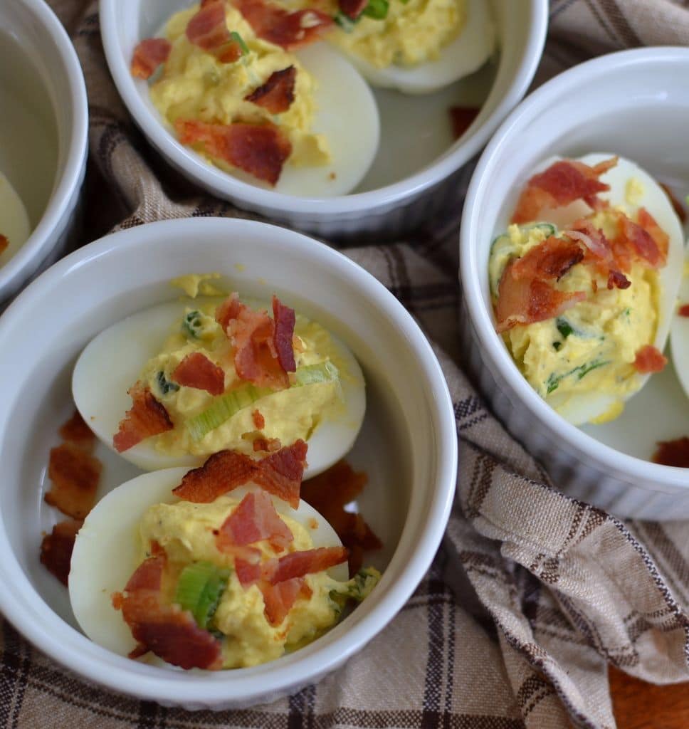 Bacon & Horseradish Deviled Eggs Small Town Woman