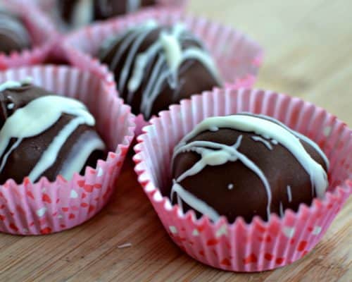 Strawberry and Cream White Chocolate Truffles