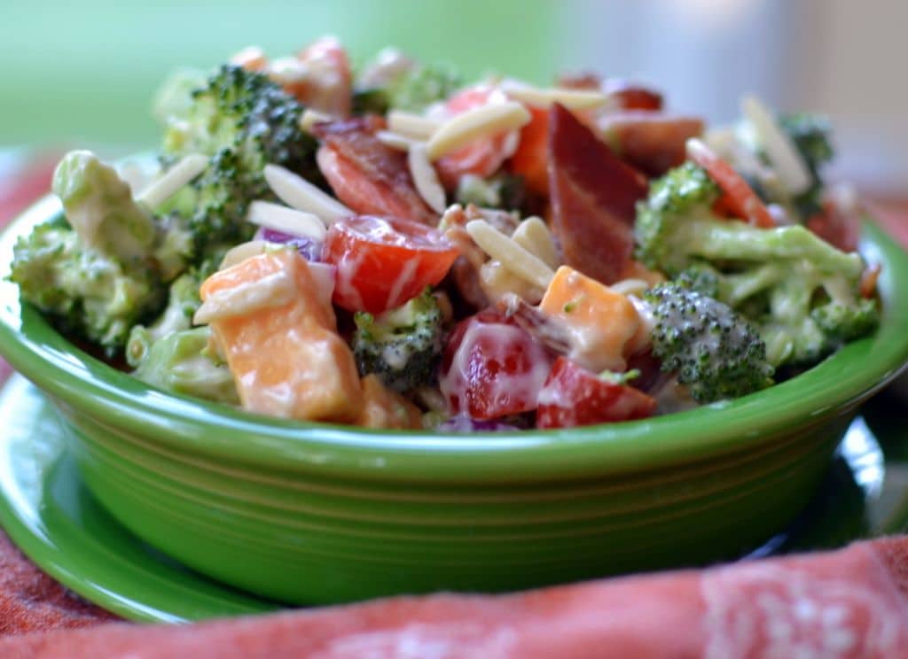 Broccoli Bacon Cheddar Salad Small Town Woman