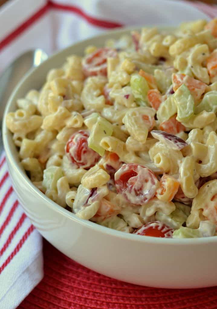 Creamy Macaroni Salad Recipe | Small Town Woman