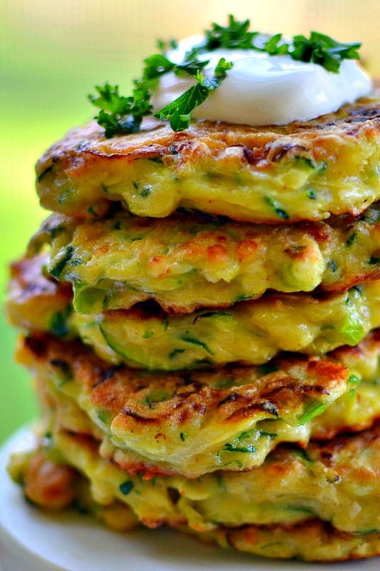 Cheesy Courgette Fritters - Veggie Desserts