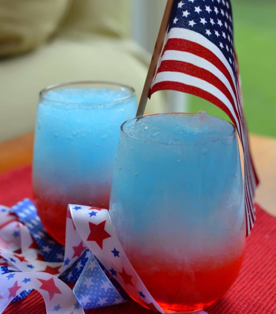 Red White Blue Slushies Small Town Woman