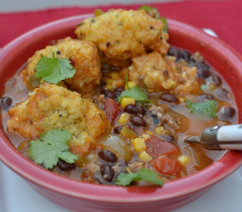 Southwest Chowder with Cornbread Dumplings Small Town Woman