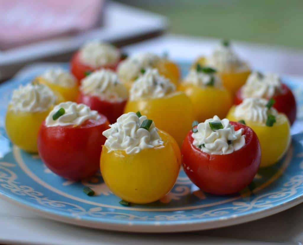 Herb Cream Cheese Stuffed Tomatoes Small Town Woman