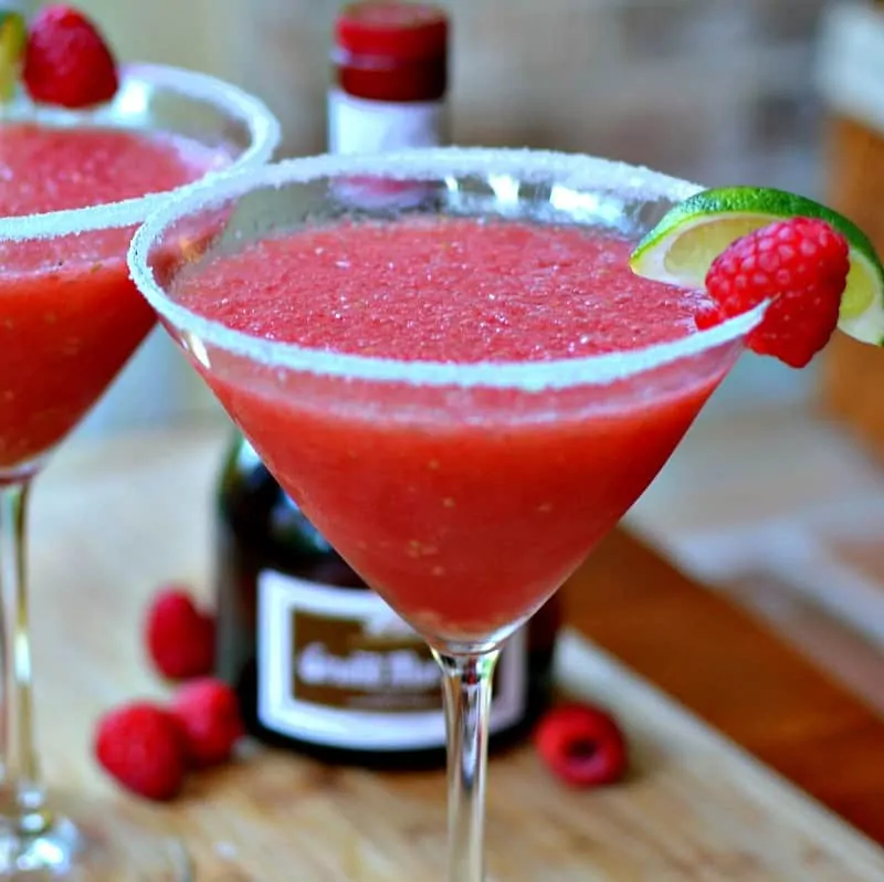 A fun and delectable Raspberry Margarita made in under five minutes making it perfect for all your spring and summer events.
