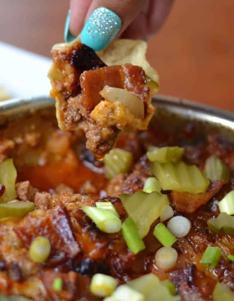 Barbecue Bacon Cheeseburger Dip