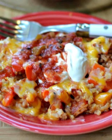 Baked Chicken Fajitas Casserole