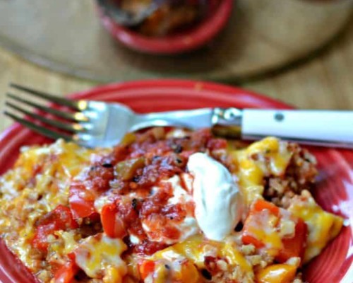 Chicken Fajita Casserole Tasty