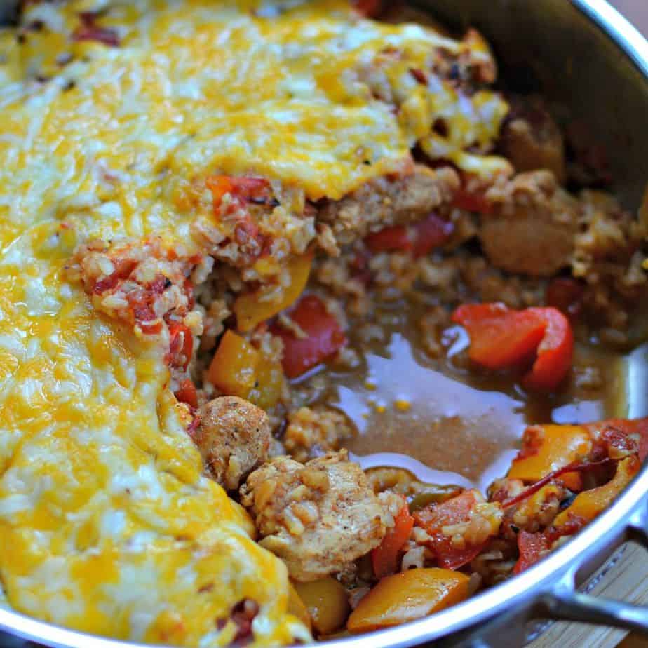 It combines all the delicious flavors of chicken fajitas in casserole form. and it is one of our favorite chicken casseroles. 