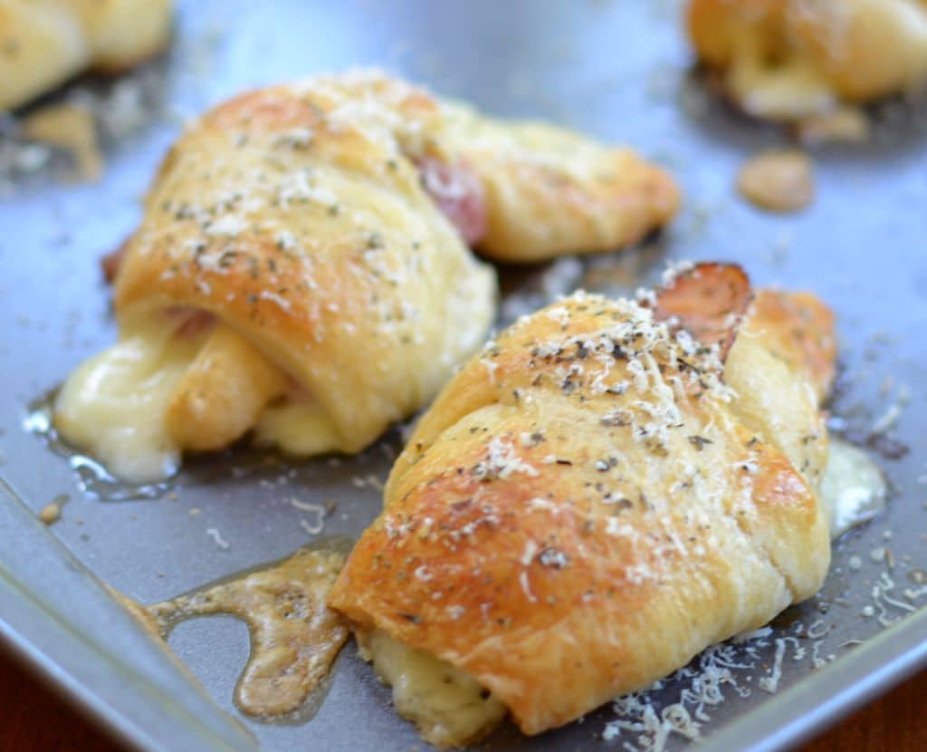 Ham Swiss Parmesan Crescents