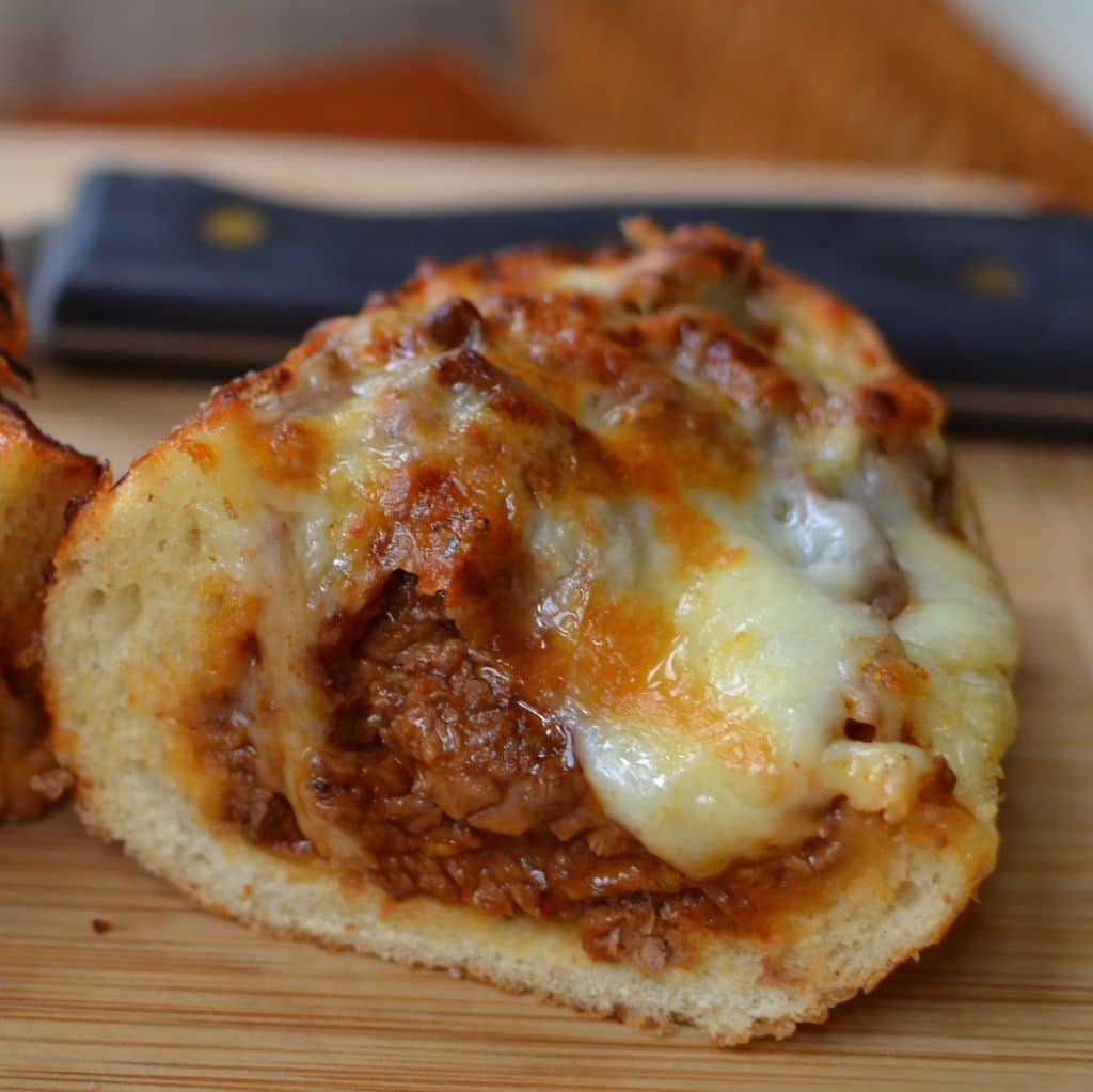 Cheesy Steak Stuffed French Bread Small Town Woman