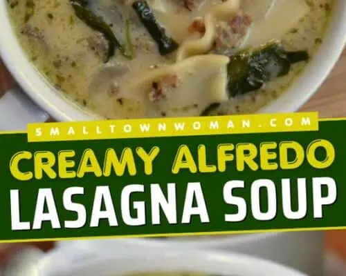 Creamy Alfredo Lasagna Soup