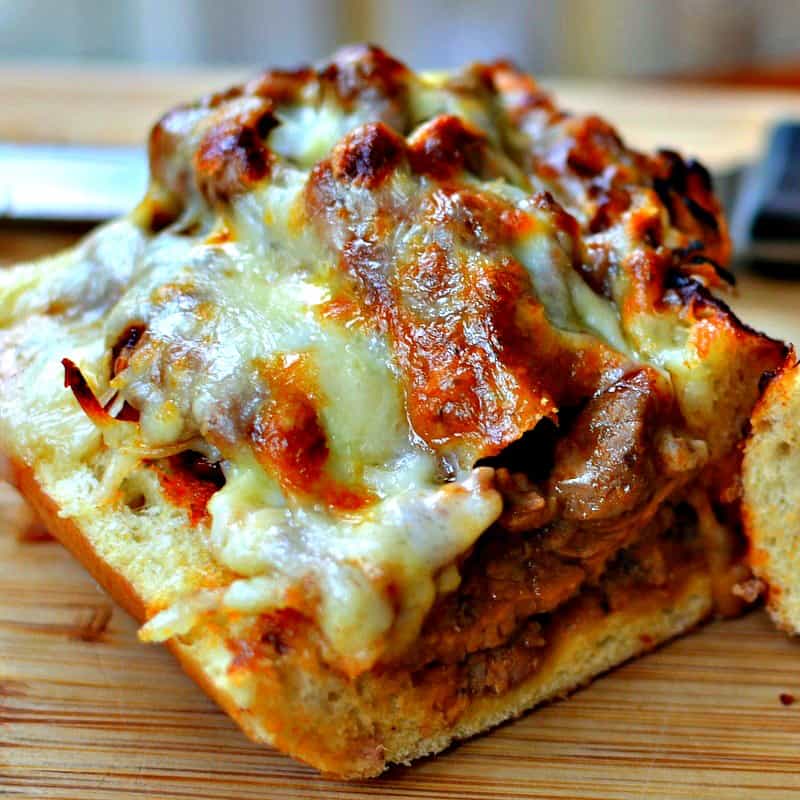 This Steak Stuffed French Bread starts with a good crusty loaf of French Bread stuffed with perfectly seasoned sauteed steak. 