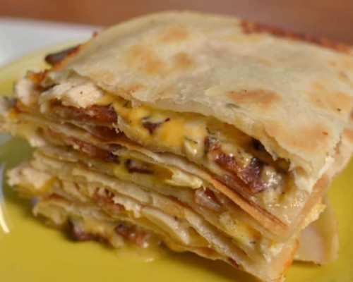 Chicken and Cheese Quesadilla