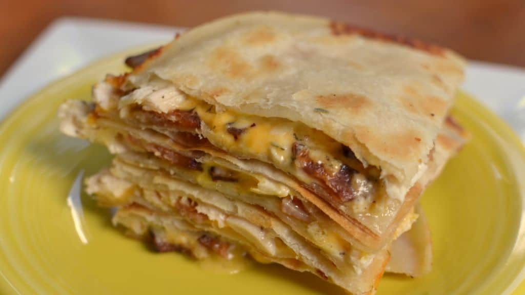 Chicken and Cheese Quesadilla