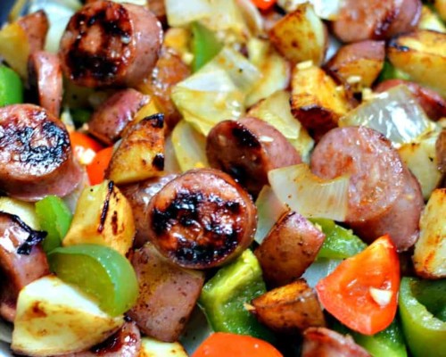 Skillet Sausage and Potatoes