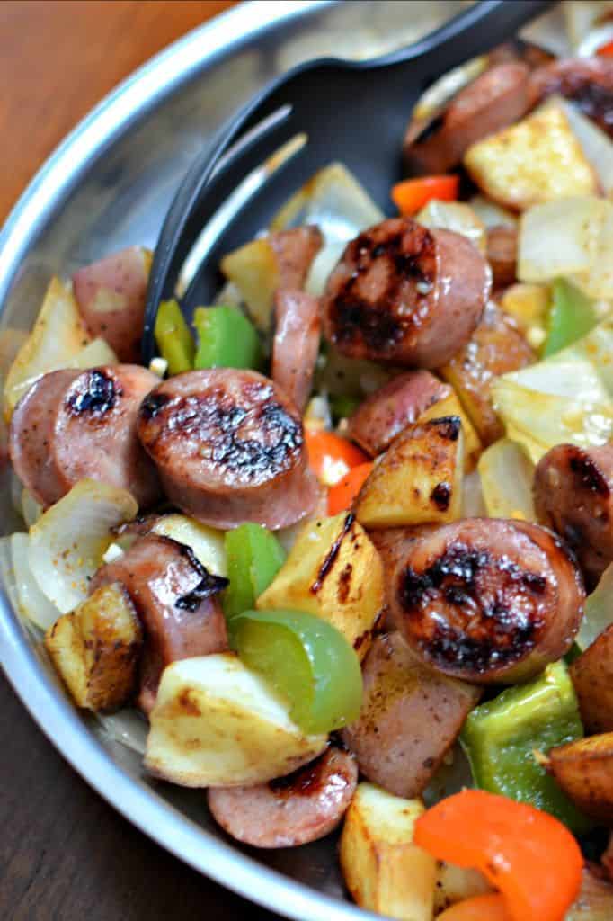 Sausage Potato Breakfast Skillet with Peppers