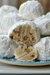 Buttery Pecan Snowball Cookies
