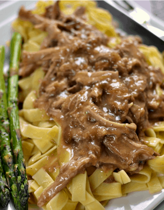 Slow Cooker Pork And Noodles Small Town Woman