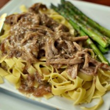 Crock Pot Pork and Noodles