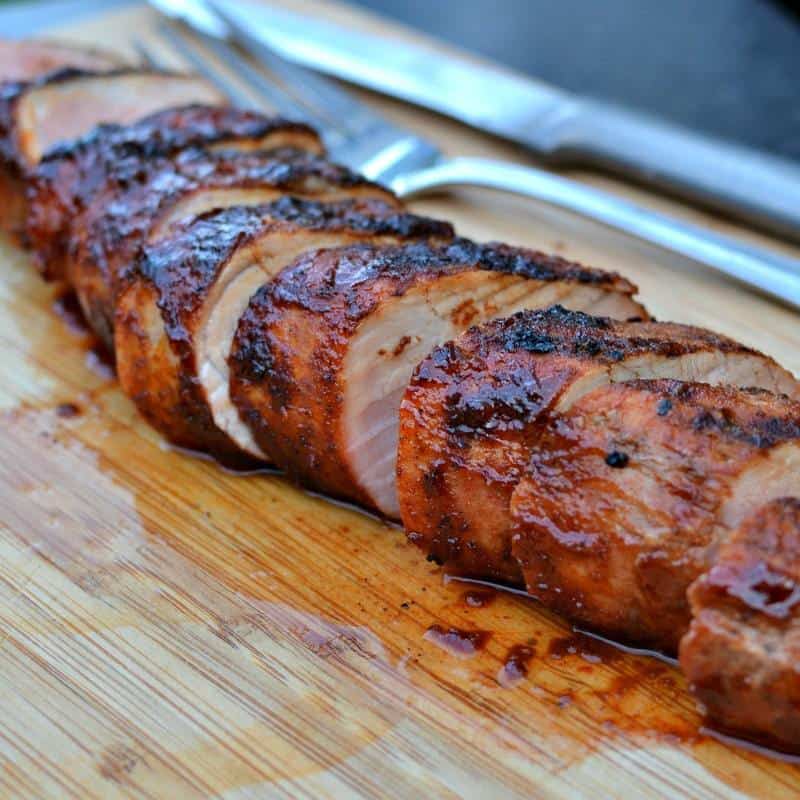 This dry rub Grilled Pork Tenderloin is easy enough for a weeknight meal and fancy enough for company!! 