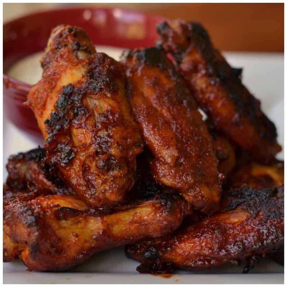 sweet and spicy honey sriracha wings go dipped in blue cheese or ranch dressing is a perfect appetizer