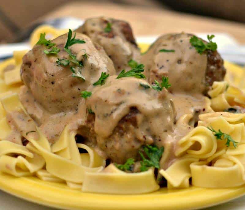 Turkey Meatballs in Easy Cream Sauce Small Town Woman