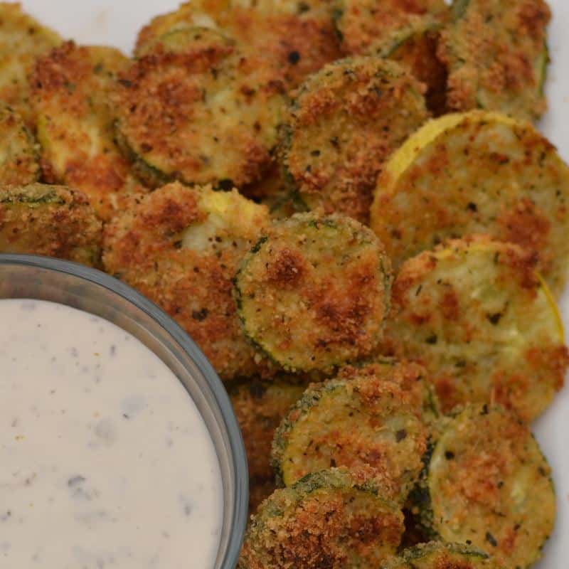 Zucchini and Yellow Squash Parmesan Chips Small Town Woman