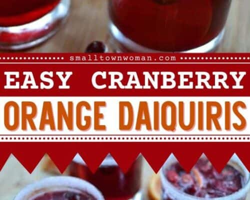 Easy Cranberry Orange Daiquiris