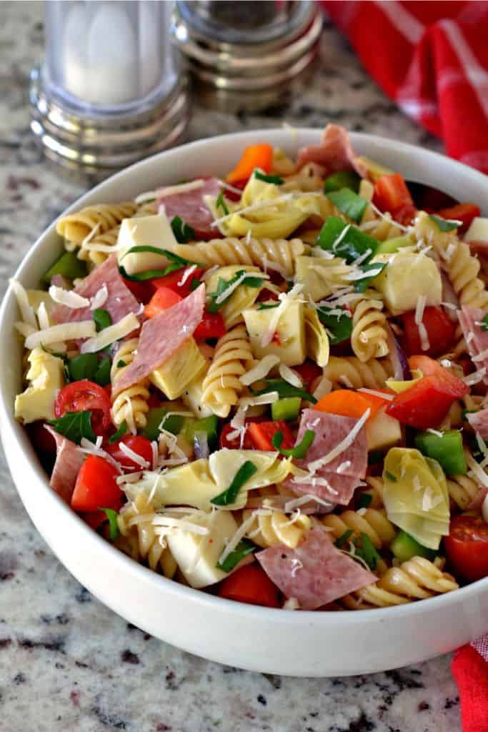 Cold Pasta Salad with Italian Dressing