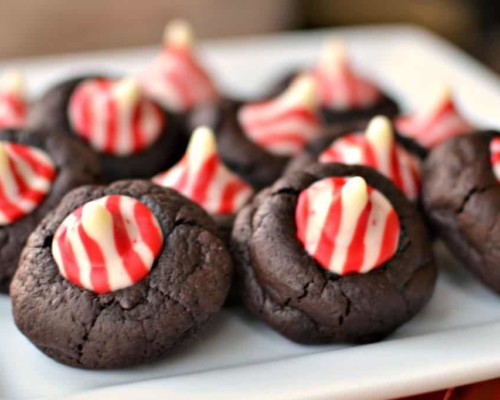 Chocolate Thumbprint Cookies Recipe Hershey Kiss