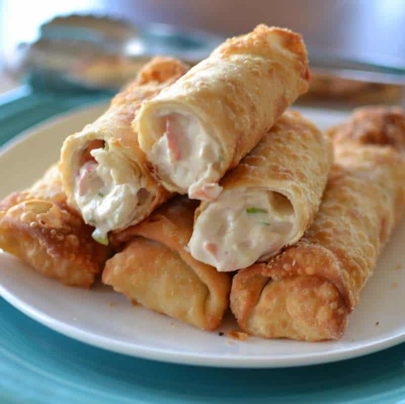 Crab Rangoon Egg Rolls - Small Town Woman