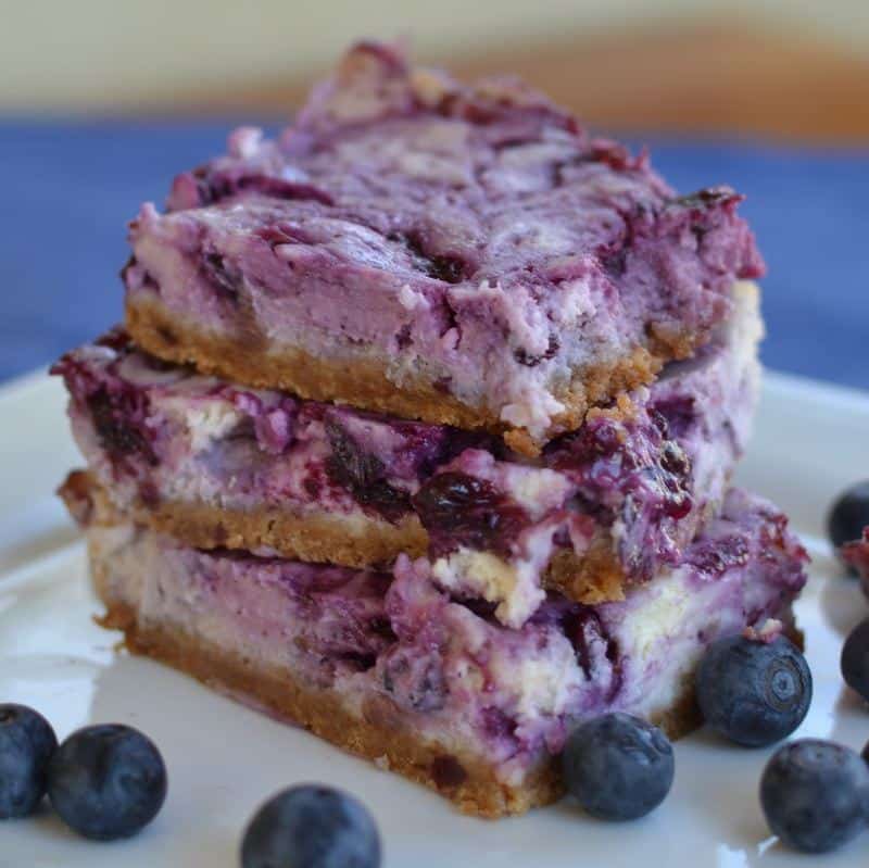 Blueberry Cream Cheese Bars Small Town Woman