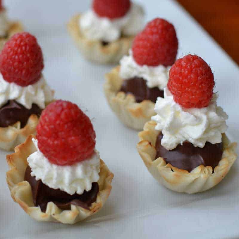 Chocolate Ganache Raspberry Mini Bites | Small Town Woman