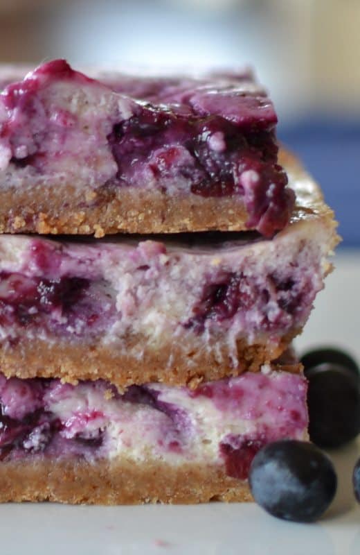 Blueberry Cream Cheese Bars Small Town Woman